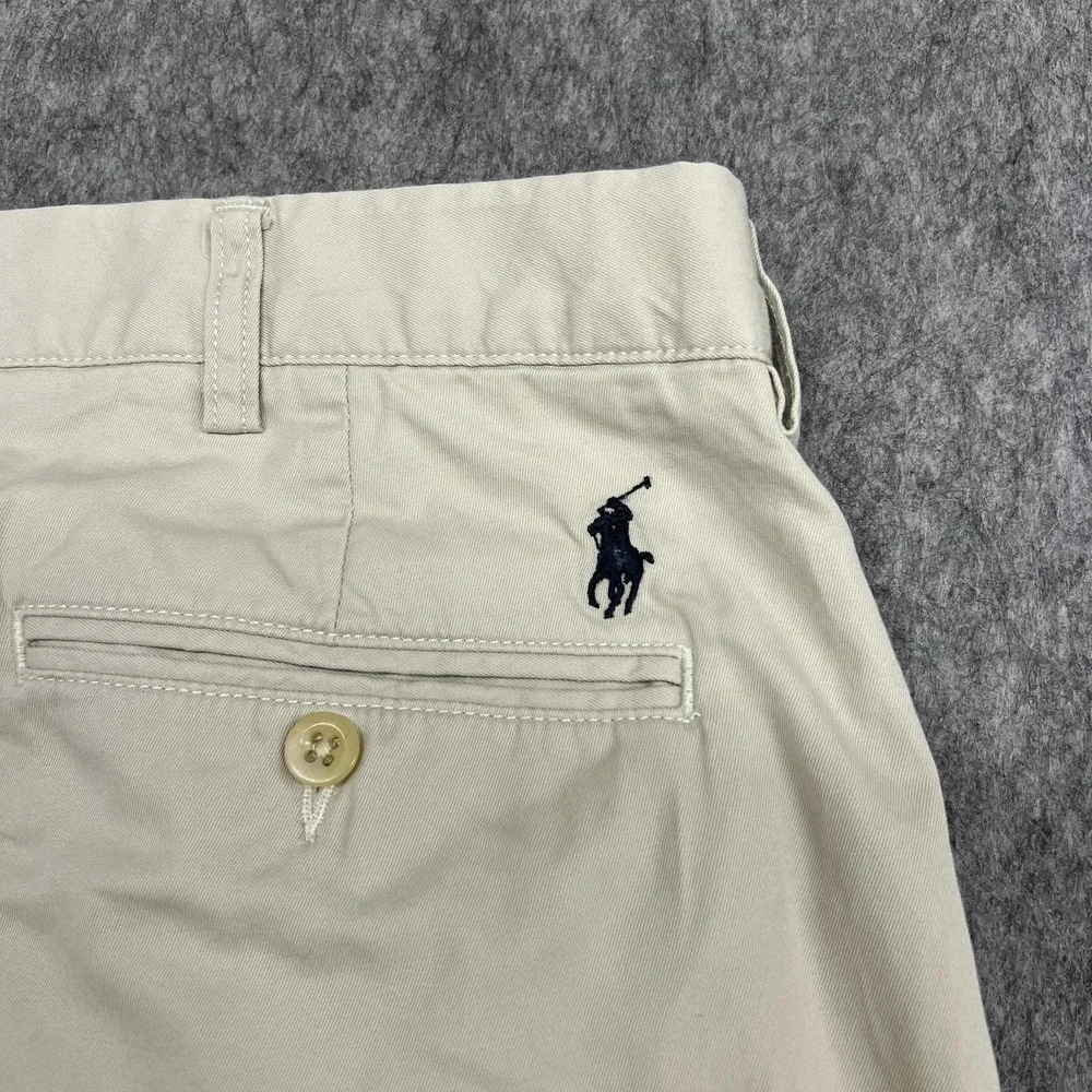 Polo Ralph Lauren Pants Mens 38x34‎ Beige Prospect Chino Classic Fit 37x33 READ
